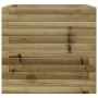 Jardinera de madera de pino impregnada 50x50x45,5 cm en Macetas y jardineras | Comprar online en Foru.es