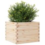 Jardinera de madera maciza de pino 60x60x45,5 cm en Macetas y jardineras | Comprar online en Foru.es