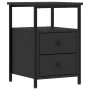 Mesitas de noche 2 uds madera de ingeniería negro 34x35,5x50 cm de vidaXL, Mesitas de noche - Ref: Foro24-826014, Precio: 78,...