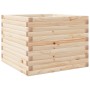 Jardinera de madera maciza de pino 60x60x45,5 cm en Macetas y jardineras | Comprar online en Foru.es