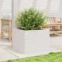Jardinera de madera maciza de pino blanco 60x60x45,5 cm en Macetas y jardineras | Comprar online en Foru.es
