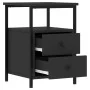 Mesitas de noche 2 uds madera de ingeniería negro 34x35,5x50 cm de vidaXL, Mesitas de noche - Ref: Foro24-826014, Precio: 78,...
