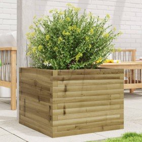 Jardinera de madera de pino impregnada 60x60x45,5 cm en Macetas y jardineras | Comprar online en Foru.es