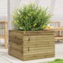 Jardinera de madera de pino impregnada 60x60x45,5 cm en Macetas y jardineras | Comprar online en Foru.es