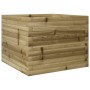 Jardinera de madera de pino impregnada 60x60x45,5 cm en Macetas y jardineras | Comprar online en Foru.es