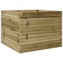 Jardinera de madera de pino impregnada 60x60x45,5 cm en Macetas y jardineras | Comprar online en Foru.es