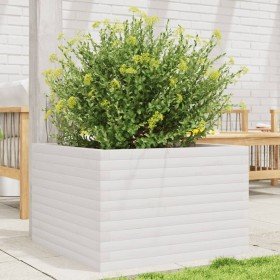 Jardinera madera maciza de pino blanco 70x70x45,5 cm en Macetas y jardineras | Comprar online en Foru.es
