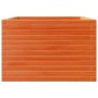 Jardinera madera maciza de pino marrón cera 70x70x45,5 cm en Macetas y jardineras | Comprar online en Foru.es