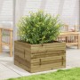 Jardinera de madera de pino impregnada 70x70x45,5 cm en Macetas y jardineras | Comprar online en Foru.es