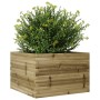 Jardinera de madera de pino impregnada 70x70x45,5 cm en Macetas y jardineras | Comprar online en Foru.es