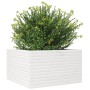 Jardinera madera maciza de pino blanco 80x80x45,5 cm en Macetas y jardineras | Comprar online en Foru.es