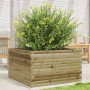 Jardinera de madera de pino impregnada 80x80x45,5 cm en Macetas y jardineras | Comprar online en Foru.es