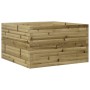 Jardinera de madera de pino impregnada 80x80x45,5 cm en Macetas y jardineras | Comprar online en Foru.es