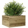 Jardinera de madera de pino impregnada 80x80x45,5 cm en Macetas y jardineras | Comprar online en Foru.es