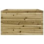 Jardinera de madera de pino impregnada 80x80x45,5 cm en Macetas y jardineras | Comprar online en Foru.es
