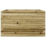 Jardinera de madera de pino impregnada 80x80x45,5 cm en Macetas y jardineras | Comprar online en Foru.es