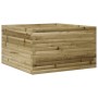 Jardinera de madera de pino impregnada 80x80x45,5 cm en Macetas y jardineras | Comprar online en Foru.es