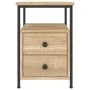 Mesitas noche 2 uds madera ingeniería roble Sonoma 34x35,5x50cm de vidaXL, Mesitas de noche - Ref: Foro24-826016, Precio: 82,...