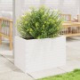 Jardinera de madera maciza de pino blanco 70x40x45,5 cm en Macetas y jardineras | Comprar online en Foru.es