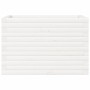 Jardinera de madera maciza de pino blanco 70x40x45,5 cm en Macetas y jardineras | Comprar online en Foru.es
