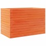 Jardinera de madera maciza de pino marrón cera 70x40x45,5 cm en Macetas y jardineras | Comprar online en Foru.es