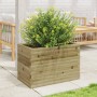 Jardinera de madera de pino impregnada 70x40x45,5 cm en Macetas y jardineras | Comprar online en Foru.es