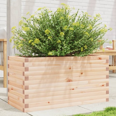 Jardinera de madera maciza de pino 90x40x45,5 cm en Macetas y jardineras | Comprar online en Foru.es