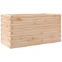 Jardinera de madera maciza de pino 90x40x45,5 cm en Macetas y jardineras | Comprar online en Foru.es