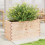 Jardinera de madera maciza de pino 90x40x45,5 cm en Macetas y jardineras | Comprar online en Foru.es
