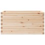 Jardinera de madera maciza de pino 90x40x45,5 cm en Macetas y jardineras | Comprar online en Foru.es