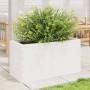Jardinera madera maciza de pino blanco 90x40x45,5 cm en Macetas y jardineras | Comprar online en Foru.es
