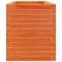 Jardinera de madera maciza de pino marrón cera 90x40x45,5 cm en Macetas y jardineras | Comprar online en Foru.es