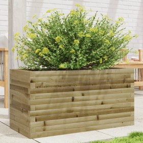 Jardinera madera de pino impregnada 90x40x45,5 cm en Macetas y jardineras | Comprar online en Foru.es