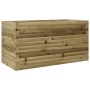Jardinera madera de pino impregnada 90x40x45,5 cm en Macetas y jardineras | Comprar online en Foru.es