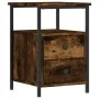 Mesita noche 2 uds madera ingeniería roble ahumado 34x35,5x50cm de vidaXL, Mesitas de noche - Ref: Foro24-826018, Precio: 83,...