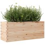 Jardinera de madera maciza de pino 110x40x45,5 cm en Macetas y jardineras | Comprar online en Foru.es