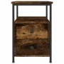 Mesita noche 2 uds madera ingeniería roble ahumado 34x35,5x50cm de vidaXL, Mesitas de noche - Ref: Foro24-826018, Precio: 83,...