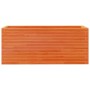 Jardinera de madera maciza de pino marrón cera 110x40x45,5 cm en Macetas y jardineras | Comprar online en Foru.es