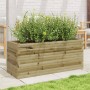 Jardinera de madera de pino impregnada 110x40x45,5 cm en Macetas y jardineras | Comprar online en Foru.es