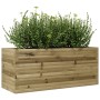Jardinera de madera de pino impregnada 110x40x45,5 cm en Macetas y jardineras | Comprar online en Foru.es
