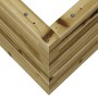 Jardinera de madera de pino impregnada 110x40x45,5 cm en Macetas y jardineras | Comprar online en Foru.es