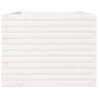 Jardinera de madera maciza de pino blanco 90x60x45,5 cm en Macetas y jardineras | Comprar online en Foru.es