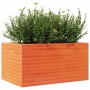 Jardinera madera maciza de pino marrón cera 90x60x45,5 cm en Macetas y jardineras | Comprar online en Foru.es