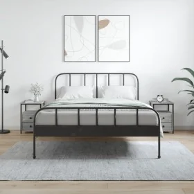 Mesitas noche 2 uds madera ingeniería gris Sonoma 34x35,5x50 cm de vidaXL, Mesitas de noche - Ref: Foro24-826020, Precio: 84,...
