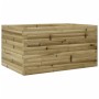 Jardinera de madera de pino impregnada 90x60x45,5 cm en Macetas y jardineras | Comprar online en Foru.es