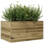 Jardinera de madera de pino impregnada 90x60x45,5 cm en Macetas y jardineras | Comprar online en Foru.es