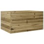 Jardinera de madera de pino impregnada 90x60x45,5 cm en Macetas y jardineras | Comprar online en Foru.es