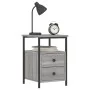 Mesitas noche 2 uds madera ingeniería gris Sonoma 34x35,5x50 cm de vidaXL, Mesitas de noche - Ref: Foro24-826020, Precio: 84,...