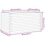 Jardinera de madera de pino impregnada 90x60x45,5 cm en Macetas y jardineras | Comprar online en Foru.es