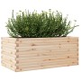 Jardinera de madera maciza de pino 110x60x45,5 cm en Macetas y jardineras | Comprar online en Foru.es